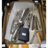 A Bachruch Succ knives and forks with punchmark (white metal),