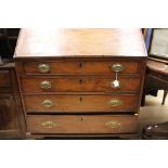 A George III mahogany bureau.