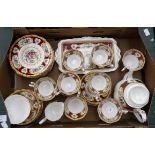 A Royal Albert Lady Hamilton tea service, comprising: 12 cups and saucers, 12 side plates, teapot,