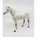 A Beswick grey white gloss, Bois Roussel race horse, 1950/60's 21 cms / 8.