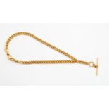 Gold plated double Albert watch chain