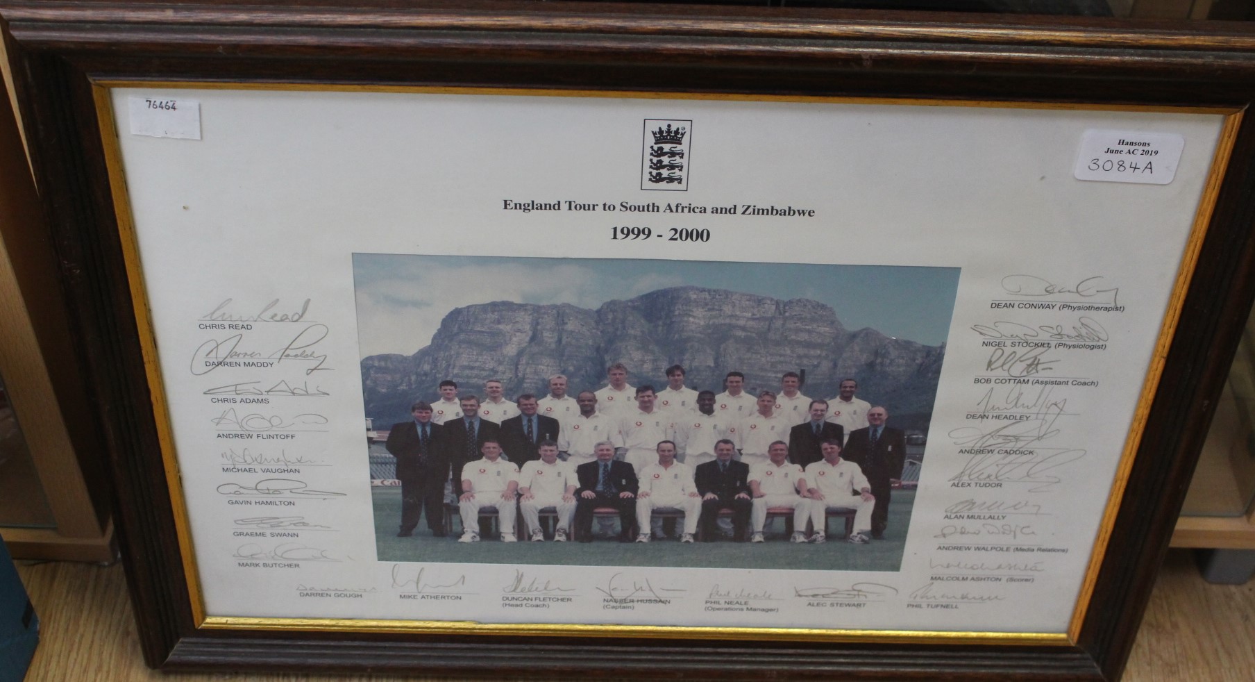 Cricket; England Cricket Tour,