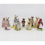 Royal Doulton Bunnykins Nursery Rhymes; Mary Mary, Red Riding Hood, Wee Willie Winkie,