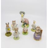 Beswick The World of Beatrix Potter figurines Jemima Puddleduck P3373, And This Pig Had None,