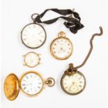 A Waltham 14kt open faced pocket watch,