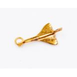A 9ct gold concorde charm, weight approx 1.