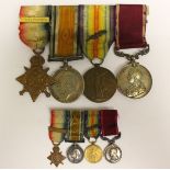 WW1 British Medal Group consisting of 1914 Star with 5th Aug-22nd Nov 1914 Clasp, War Medal,