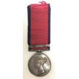 Military General Service Medal with Chrysler's Farm Clasp to Absolom Gibson, 89th Foot.