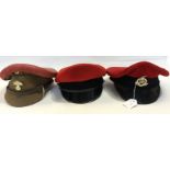 British Royal Military Police Peaked cap and beret,