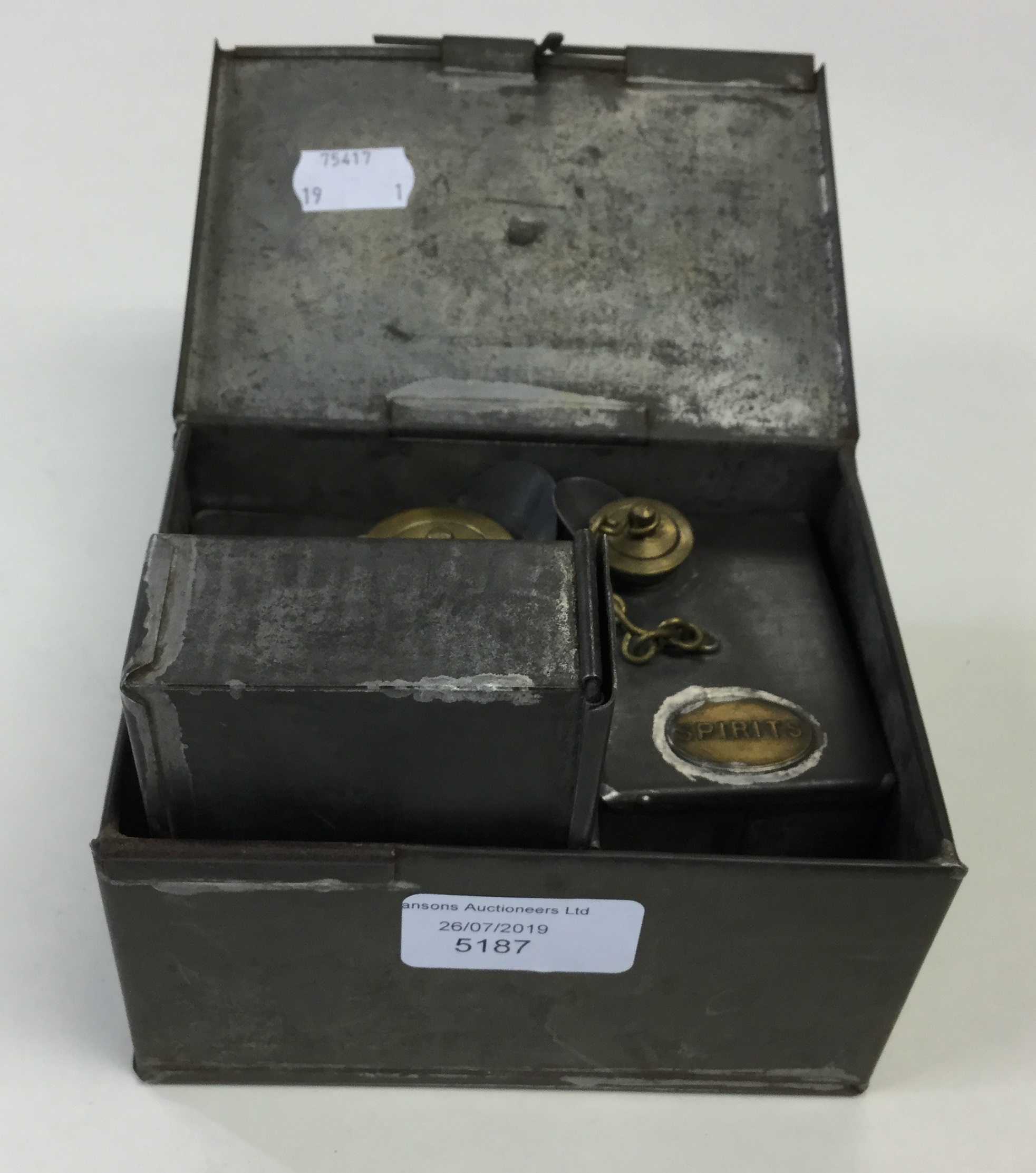 Boer War Private purchase ration tin set comprising of a set of tinned ...