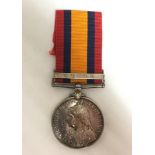 Queens South Africa Medal with Natal Clasp to 156465 AB W Bassett, HMS Philomel.