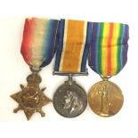 WW1 British 1914-15 Star, War Medal and Victory Medal to 30540 S Sjt (Later WO class 2) WH Allan,