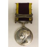 Second China War Medal with Canton 1857 Clasp. Un-named. Complete with ribbon.