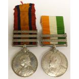 Queen's South Africa Medal with Johannesburg, Paardeberg,