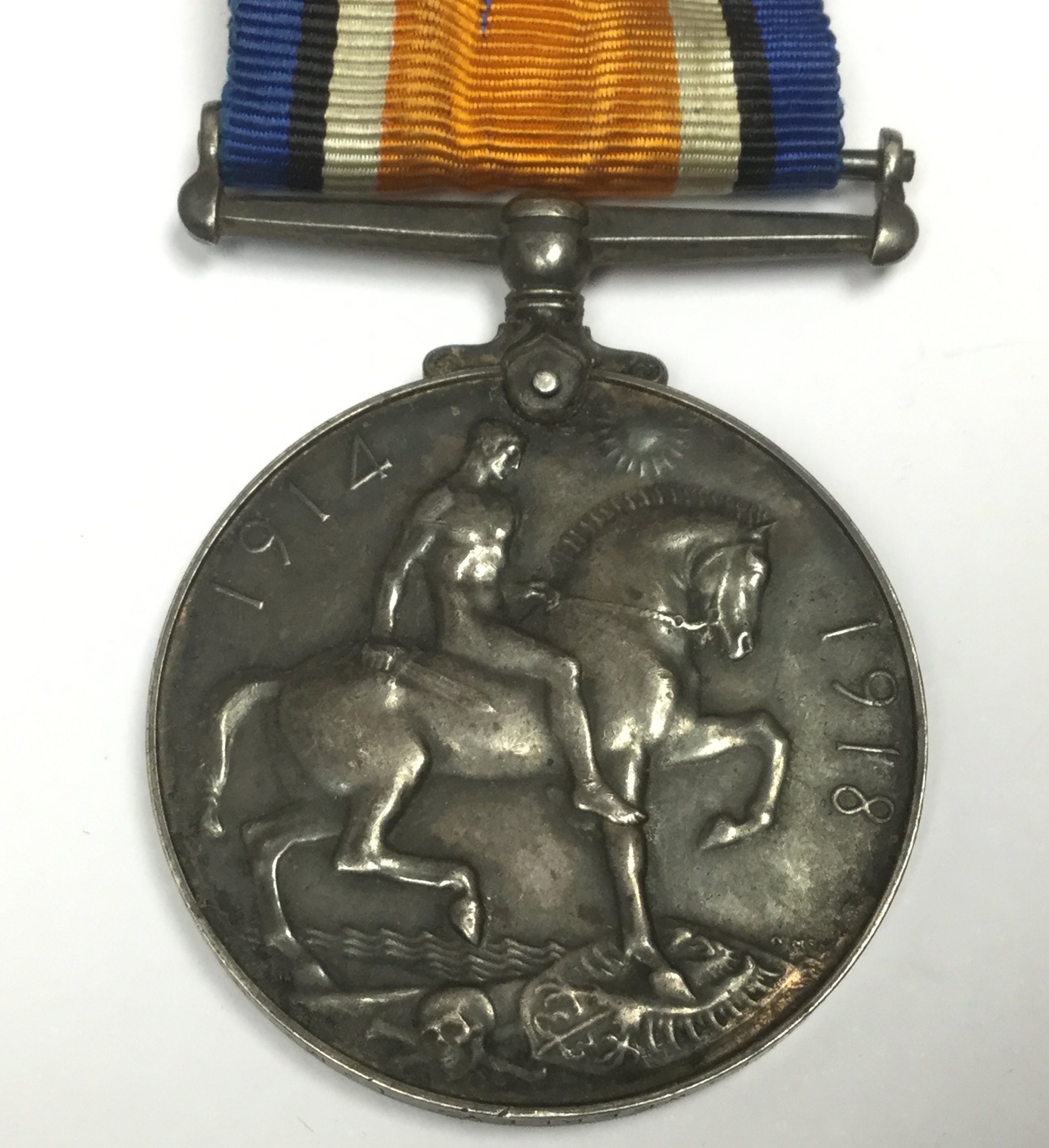 WW1 British War Medal to F 11780 AE Weekley, LM, RNAS complete with ribbon. - Image 3 of 3