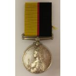Queens Sudan Medal to 4111 Pte BW Taylor, 1/Lin:R. Complete with ribbon.