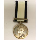 Naval General Service Medal 1793-1840 with Syria Clasp to Henry Harper. Complete with ribbon.