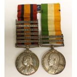 Queen's South Africa Medal with Cape Colony, Laing's Nek, Transvaal, Relief of Ladysmith,