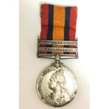 Queen South Africa medal with Wittebergen and Cape Colony Clasps Renamed to 3243 Clp W C Harding, S.