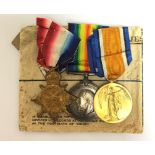 WW1 British 1914-15 Star, War Medal and Victory Medal to 15952 Sjt A Rawden, Yorkshire Regt.