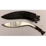 Private purchase Nepalese Kukri knife with 33cm blade. No markings.
