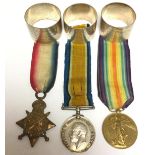 WW1 British 1914 Star, War Medal and Victory Medal to 14849 Pte Wren, 2 /G. Gds.
