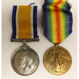 WW1 British War Medal and Victory medal to SS114030 CE Hilton, L. Sto. RN. Complete with ribbons.