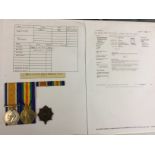 WW1 British War and Victory Medal to DM2-207613 Pte E Addcok, ASC.