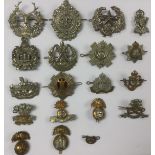 WW1 British Infantry Regiment Cap Badges: Kings Own Scottish Borderers, Cameronians,