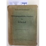 WW2 Third Reich Militargeographische Angaben uber Irland. A folder of Military maps of Ireland.