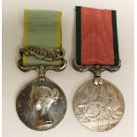 Crimea Medal with Inkermann Clasp to Color Serjt Geo. Farrist.
