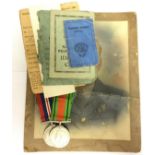 WW2 British War Medal and Defence Medal complete with ribbons.