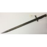 WW1 British P13 Bayonet. 43cm long single edged blade.