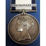 Naval General Service Medal 1793-180 with Trafalgar Clasp to Christopher Halfpenny (Landsman) HMS