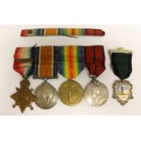 WW1 British 1914 Mons Star with 5th Aug - 22nd Nov clasp, War Medal,