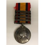 Queen's South Africa Medal with South Africa 1901, South Africa 1902,
