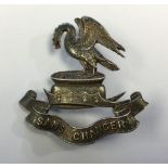 WW1 British Liverpool Pals Battalion Hallmarked Silver Cap Badge.