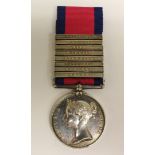 Military General Service Medal with Toulouse, Orthes, Nive, Nivelle, Pyrenees, Vittoria,