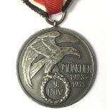 WW2 Third Reich Medaille zur Erinnerung an den 9. November 1923.