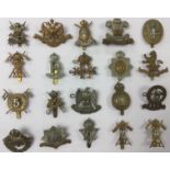 WW1 British Cavalry Regiments cap badge collection of twenty badges to include Kings Dragoon Guards