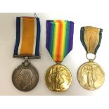 WW1 British War Medal and Victory Medal to 285546 Gnr R Ellis, RA. With replacement ribbons.