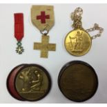 French Franco-Prussian War Red Cross Medal 1870-1871 Societe Francaise de Secours Aux Blesses des