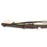 WW2 Imperial Japanese Army Officers Shin Gunto sword with 67cm long blade.