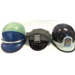 USA Police Motor Cyclist's helmets x 2, Fort Lauderdale Police Sgt's cap,