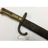 French 1866 Pattern Chassepot Bayonet. Crossguard marked "0521" and "5J".