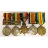 Queen's South Africa Medal with Transvaal, Orange Free State and Cape Colony Clasps,