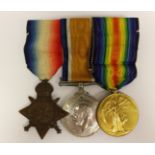 WW1 British 1914-15 Star to 2400 Pte (Later 2nd Lieut) A Mello, 14 London Rifles.