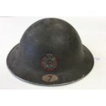 WW2 British National Fire Service Steel Helmet.