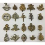 WW1 British Yeomanry Regt cap badges: Stafordshire Yeomanry, Lovat Scouts, Hertfordshire Yeomanry,