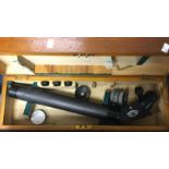 WW2 British Power 7 Telescope for High Angle gun. Dated 1936. Complete in transit case.